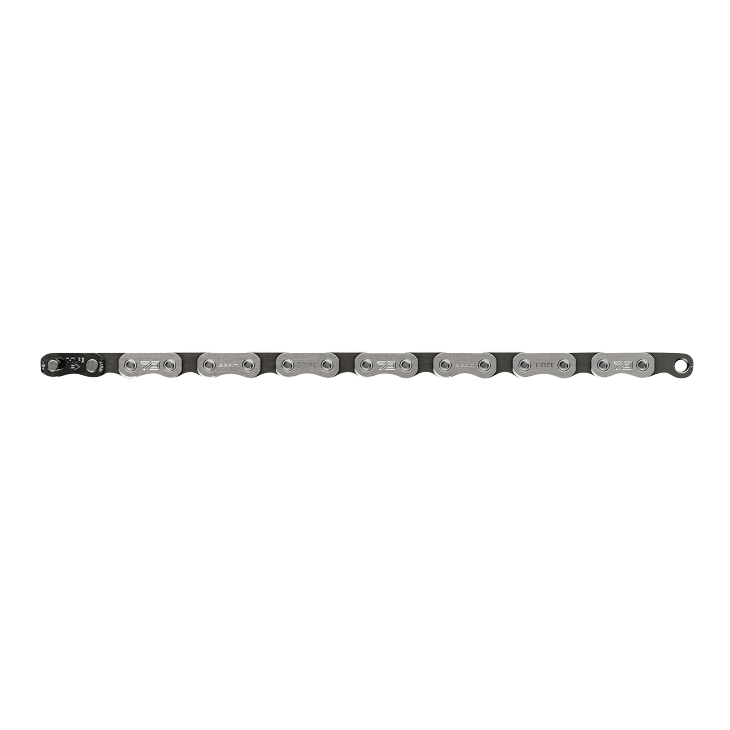 CHAINE VELO 12V. VTT SRAM EAGLE 70 T-TYPE FLATTOP 126 MAILLONS ARGENT (COMPATIBLE VAE)