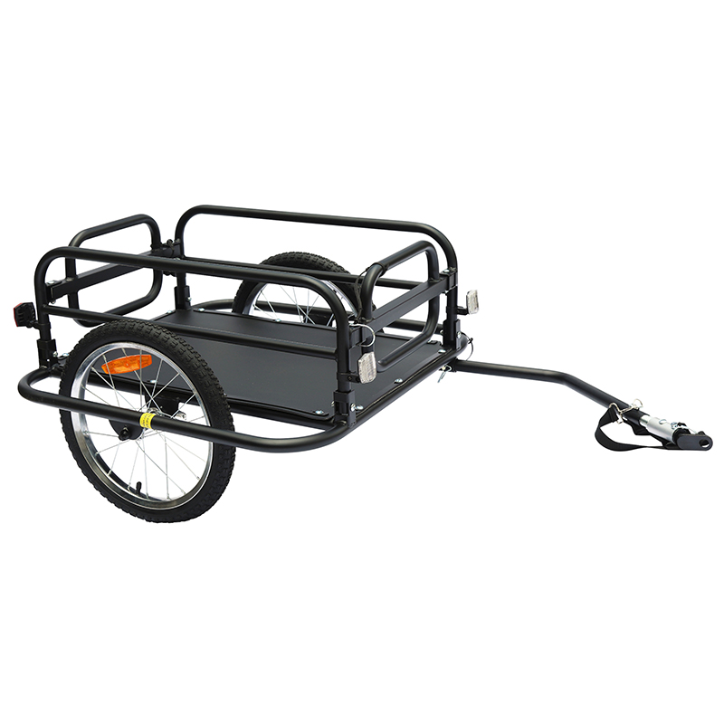 REMORQUE VELO UTILITAIRE PLIABLE MAXI 30KGS (L69X47XH26.5) AVEC DE ROUES 16'' FIXATION AXE DE ROUE AR (COMPATIBLE AXE PLEIN ECROU - BLOCAGE RAPIDE) REMORQUE VELO UTILITAIRE PLIABLE MAXI 30KGS (L69X47XH26.5) AVEC DE ROUES 16'' FIXATION AXE DE ROUE AR (COMPATIBLE AXE PLEIN ECROU - BLOCAGE RAPIDE)