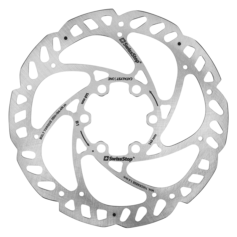 DISQUE DE FREIN ROUTE 6 TROUS SWISSSTOP CATALYST ONE 140MM (OFFRE SPECIALE) DISQUE DE FREIN ROUTE 6 TROUS SWISSSTOP CATALYST ONE 140MM (OFFRE SPECIALE)