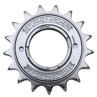 ROUE LIBRE  1V. SUNRACE - STURMEY ARCHER 17D. ARGENT CHAINE 3.30 - 1-2\"X1-8\" (EN BOITE)