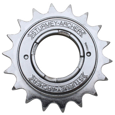 ROUE LIBRE  1V. SUNRACE - STURMEY ARCHER 18D. ARGENT CHAINE 3.30 - 1-2\"X1-8\" (EN BOITE)