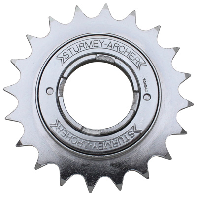 ROUE LIBRE  1V. SUNRACE - STURMEY ARCHER 20D. ARGENT CHAINE 3.30 - 1-2\"X1-8\" (EN BOITE)