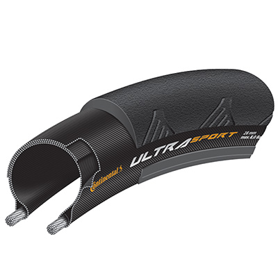 PNEU ROUTE 700 X 23 CONTINENTAL ULTRA SPORT 3 NOIR TS (23-622)