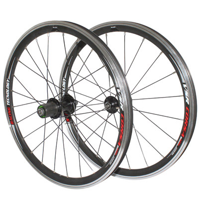 ROUES ROUTE PATIN BLOCAGE 24" P2R CASSETTE 10-9-8V P2R NOIR DOUBLE PAROI (AVANT + ARRIERE) 520-23