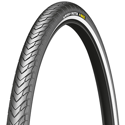 PNEU VTT URBAIN 26 X 1.85 MICHELIN PROTEK MAX RENFORT 5MM NOIR TR (47-559) FLANC REFLEX COMPATIBLE VAE