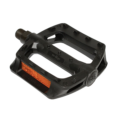 PEDALE BMX NEWTON RESINE NOIR 1-2" ROULEMENT DU (PAIRE SUR CARTE)