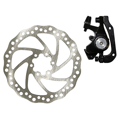 FREIN A DISQUE VTT MECANIQUE AR (ETRIER + DISQUE) 160MM POST MOUNT + ADAPTATEUR INTERNATIONAL COMPATIBLE AR 160MM ET VA 180MM