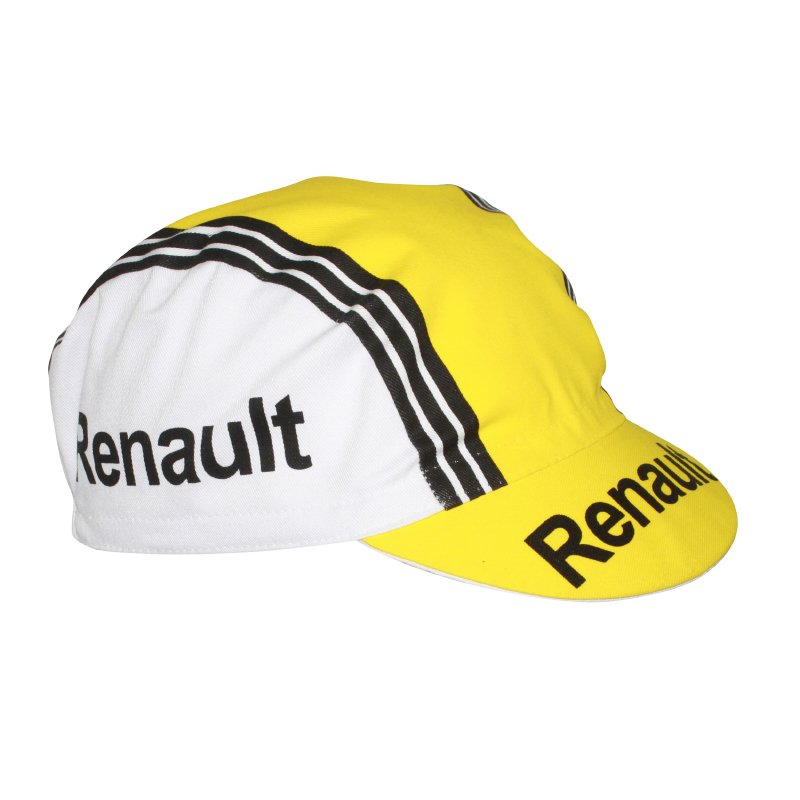 CASQUETTE VELO EQUIPE VINTAGE RENAULT BLANC-JAUNE