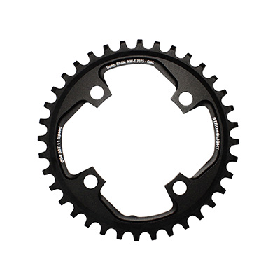 PLATEAU VTT 4BRA D.94 POUR SRAM X01 STRONGLIGHT 36DTS MONO NOIR ALU 7075 11V. NARROW WIDE - EPAISSEUR 5MM