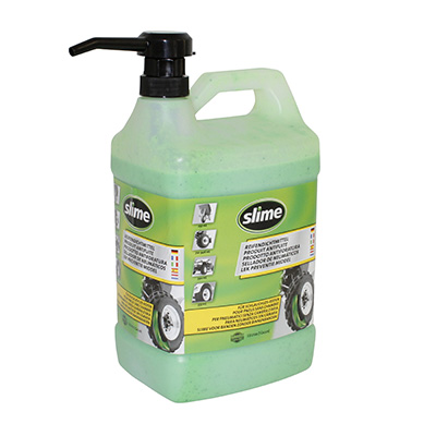 PREVENTIF ANTI-CREVAISON SLIME POUR CHAMBRE A AIR (BIDON 1 GALLON SOIT 3,8 L) AVEC POMPE DOSEUSE