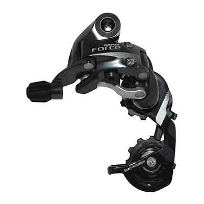 DERAILLEUR ROUTE ARRIERE SRAM 11V. FORCE CHAPE COURTE DOUBLE