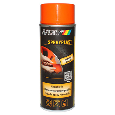 BOMBE DE PEINTURE MOTIP SPRAYPLAST ORANGE BRILLANT AEROSOL 400 ML (396564)