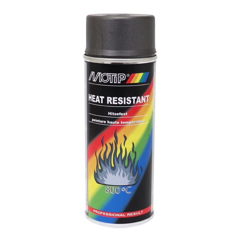 BOMBE DE PEINTURE MOTIP PRO HAUTE TEMPERATURE 800 ANTHRACITE AEROSOL 400ML (04037)