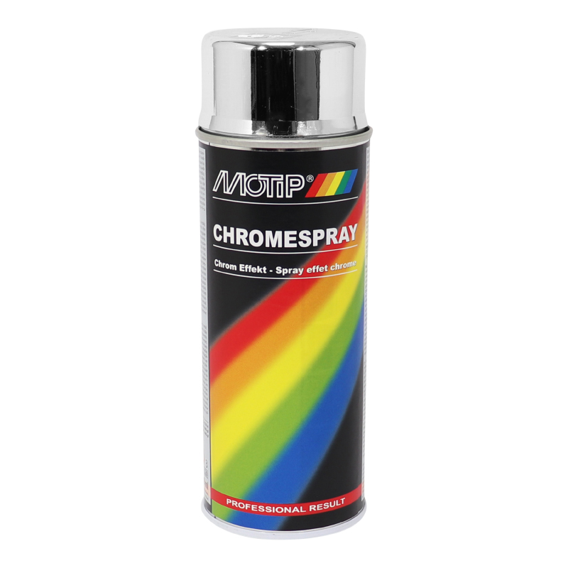 BOMBE DE PEINTURE MOTIP PRO EFFET CHROME AEROSOL 400ML (04060) (ATTENTION NE PAS COUVRIR DE VERNIS)