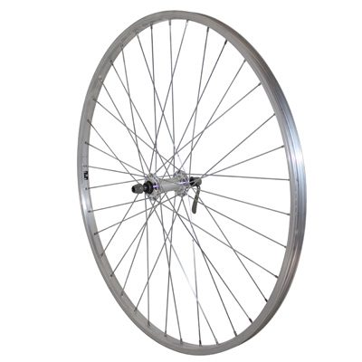 ROUE VTC PATIN BLOCAGE 700 X 35 - 28\" ALU AVANT MOYEU ALU 36 RAYONS JANTE 21C