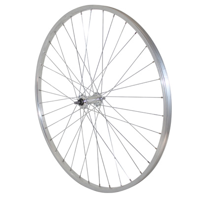 ROUE VTC - CITY PATIN 700 X 28 - 35 AVANT JANTE ET MOYEU ALU AXE PLEIN (VENDU AVEC ECROU 9X100) JANTE 19C