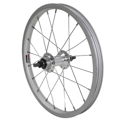 ROUE VTT PATIN 16\" ARRIERE 16X1,75 ALU MOYEU ACIER AXE PLEIN ROUE LIBRE 1V (VENDU SANS ECROU 9X100)