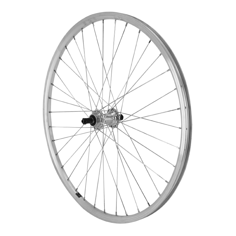 ROUE VTT PATIN BLOCAGE 26" ER10 ARRIERE ARGENT  MOYEU ALU ROUE LIBRE 7-6V JANTE 19C