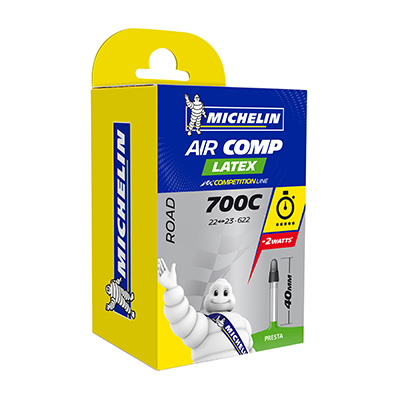 CHAMBRE A AIR VELO 700 X 22-23 MICHELIN A1 LATEX VALVE PRESTA 40MM 80G (OFFRE SPECIALE)