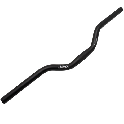 CINTRE VTT DEMI RELEVE ALU NOIR MAT 25,4MM L610MM HAUTEUR 50MM