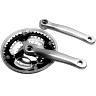 PEDALIER VTT P2R 7-8V. ALU ARGENT 170MM 42-34-24 AVEC PARE CHAINE (BOITIER 118MM)