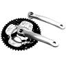 PEDALIER VTT P2R 7-8V. ALU ARGENT 170MM 48-38-28 (BOITIER 118MM)