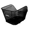 PANIER ARRIERE ACIER NID ABEILLE BASIL ICON LARGE NOIR FIXATION WSL SUR PORTE BAGAGE  IDEAL POUR E-BIKE-VAE (L38XL25XH25CM) -FIXATION PAR VIS REGLABLE SUR FOND DU PANIER - COMPATIBLE AVEC 157030 -