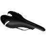 SELLE NEWTON ROUTE-VTT KINETIC NOIR DECO BLANC-NOIR 260X140MM RAIL CROMOLY ARGENT