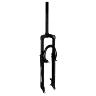 FOURCHE VTT 26 " M-W A SUSPENSION ACIER RESSORT-ELASTOMERE NOIR DEB. 50MM PIVOT (240-85MM) FILETE 1"-22.2 INTERIEUR POUR V-BRAKE ET FREIN A DISQUE