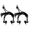 ETRIER FREIN ROUTE P2R DUAL PIVOT ALU NOIR 51-57MM AVEC PORTE PATIN (PAIRE)