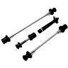BLOCAGE ANTIVOL DE ROUE AVANT-ARRIERE + TIGE DE SELLE NEWTON NOIR (KIT 3 PIECES)