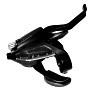 LEVIER-MANETTE VTT PATIN SHIMANO STEF500 DROIT 8V. NOIR V-BRAKE 2 DOIGTS