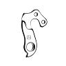 PATTE DE DERAILLEUR ALU MARWI GHOST GH-170 (VENDU A L\'UNITE SUR CARTE)