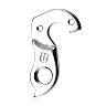 PATTE DE DERAILLEUR ALU MARWI STEVENS GH-179  (VENDU A L'UNITE SUR CARTE)