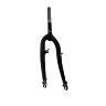 FOURCHE VTT 20 " RIGIDE CINTREE ACIER NOIR AVEC TASSEAUX PIVOT (200-140MM) FILETE 1"-22,2 INTERIEUR