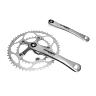 PEDALIER ROUTE STRONGLIGHT 9-10V. IMPACT ARGENT 175MM 52-34 COMPATIBLE 8V. (AXE CARRE 107MM)