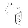 PATTE DE DERAILLEUR ALU MARWI MERIDA-FELT GH-213 (VENDU A L'UNITE SUR CARTE)