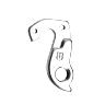 PATTE DE DERAILLEUR ALU MARWI HAIBIKE GH-224  (VENDU A L\'UNITE SUR CARTE)