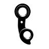 PATTE DE DERAILLEUR ALU MARWI HAIBIKE-GT-B'TWIN GH-242 (VENDU A L'UNITE SUR CARTE)