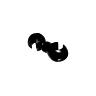 ATTACHE GAINE FREIN-DERAILLEUR P2R NOIR (BOITE DE 50PCS)