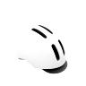 CASQUE VELO CITY ADULTE POLISPORT COMMUTER IN-MOLD BLANC MAT AVEC VISIERE GRISE TAILLE 58-61 SYSTEM QUICK LOCK AVEC LUMIERE INTEGREE