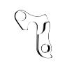 PATTE DE DERAILLEUR ALU MARWI BULLS GH-255 (VENDU A L'UNITE SUR CARTE)