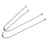 TRINGLES GARDE BOUE INOX 700X35 (PAIRE)