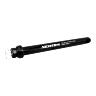 AXE TRAVERSANT - BLOCAGE ROUE BOOST AVANT NEWTON FILETAGE M14X1.5MM AVEC LEVIER 15X110 NOIR TYPE FOX (155MM HORS BUTEE DONT FILETAGE 16MM)