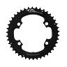 PLATEAU ROUTE 4BRA D.110 POUR SHIMANO ULTEGRA R8000 - 6800 TA X110 44DTS EXTERIEUR COMPATIBLE SHIMANO 105  5800+R7000-DURA ACE 9000+9100 NOIR 11V.  (PENSER A COMMANDER LE KIT INTRAVIS CORRESPONDANT)