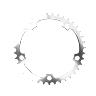 PLATEAU ROUTE 5BRA D.130 TA ALIZE 39DTS INTERIEUR ARGENT ALU 7075 TYPE SHIMANO 8-9-10V.