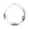 PLATEAU ROUTE 5BRA D.130 TA ALIZE TRIPLE 39DTS MILIEU ARGENT ALU 7075 TYPE SHIMANO 8-9-10V.