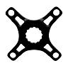 SPIDER POUR TRANSFORMER PEDALIER VTT DIRECT MOUNT EN 4 BRANCHES D.104MM STRONGLIGHT (POUR SYSTEME BOSCH 3èME GENERATION)