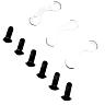 VIS DE FIXATION DISQUE DE FREIN SHIMANO (6 PIECES)