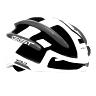 CASQUE VELO ADULTE GIST ROUTE VOLO BLANC-ROUGE BRILLANT FULL IN-MOLD TAILLE 52-56 REGLAGE MOLETTE 210GRS